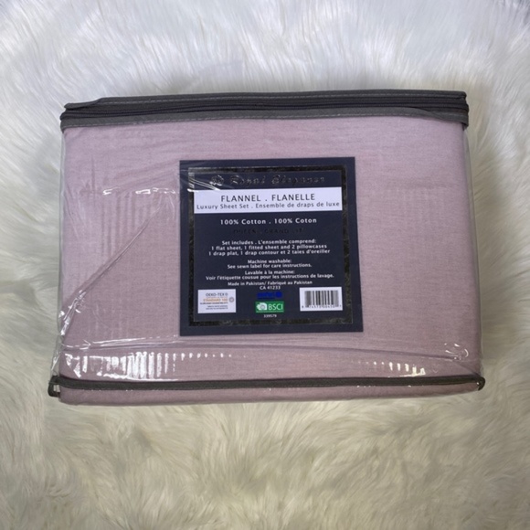 ⭐️SEE NEW LISTING⭐️Queen 4pc Flannel Dusty Rose Bedsheets - Picture 3 of 4